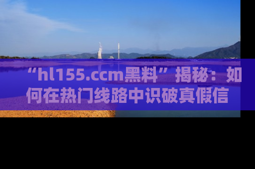 “hl155.ccm黑料”揭秘：如何在热门线路中识破真假信息