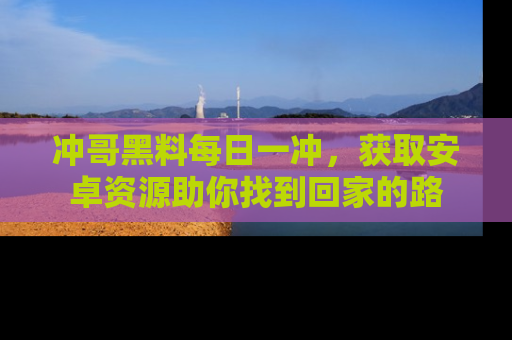 冲哥黑料每日一冲，获取安卓资源助你找到回家的路