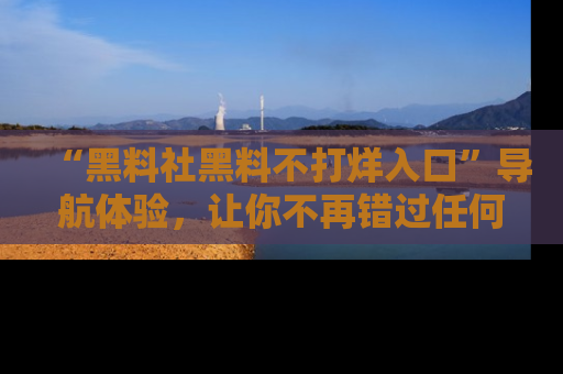 “黑料社黑料不打烊入口”导航体验，让你不再错过任何精彩黑料