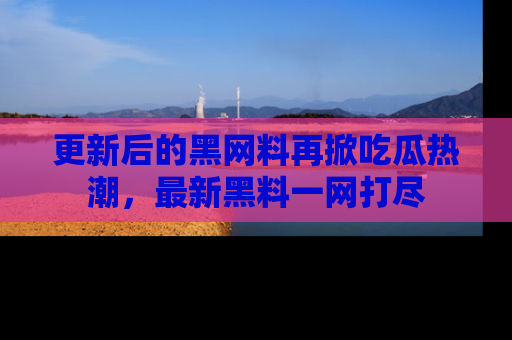 更新后的黑网料再掀吃瓜热潮，最新黑料一网打尽