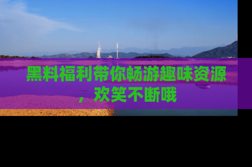 黑料福利带你畅游趣味资源，欢笑不断哦