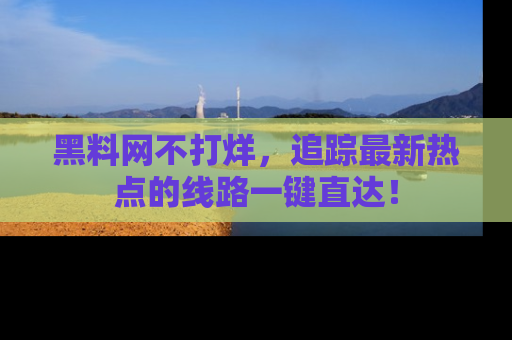 黑料网不打烊，追踪最新热点的线路一键直达！