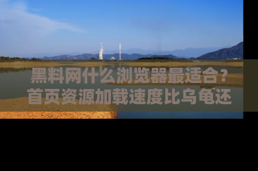 黑料网什么浏览器最适合？首页资源加载速度比乌龟还慢的体验真心吐槽！