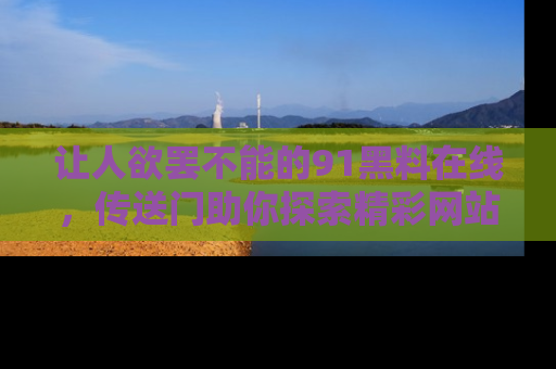让人欲罢不能的91黑料在线，传送门助你探索精彩网站内幕！
