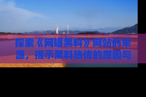 探索《网曝黑料》网站的来源,揭示黑料热传的原因与影响