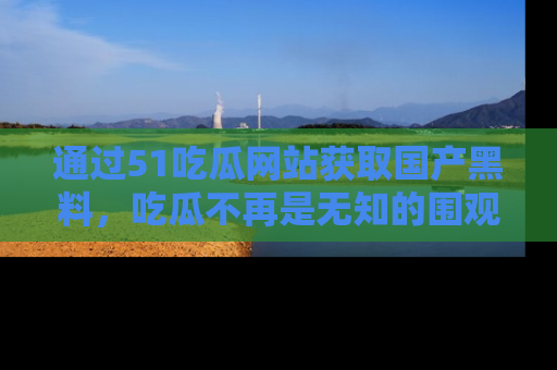 通过51吃瓜网站获取国产黑料,吃瓜不再是无知的围观者