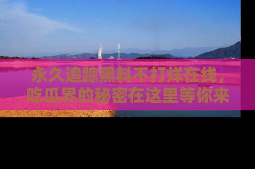 永久追踪黑料不打烊在线，吃瓜界的秘密在这里等你来发现！
