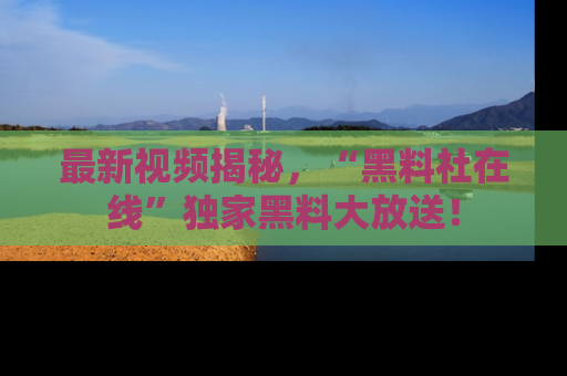 最新视频揭秘，“黑料社在线”独家黑料大放送！